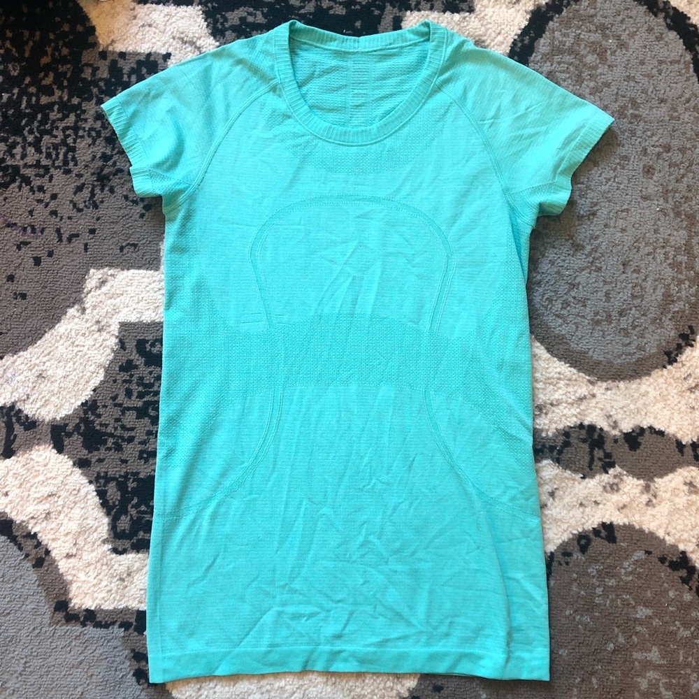 Lululemon Swiftly Tee 8 Aqua Mint Turquoise
